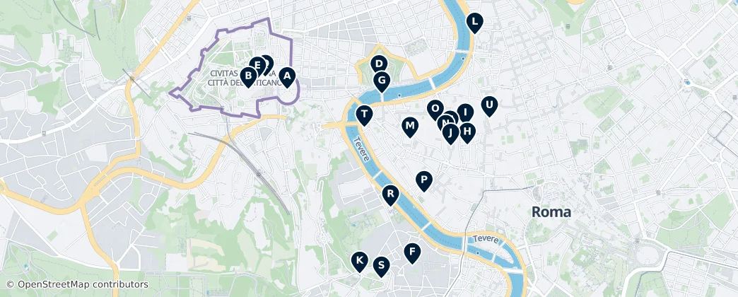 Map of Vatican City
