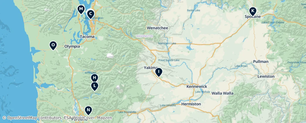 Map of Washington
