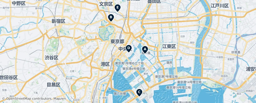 Map of Chuo
