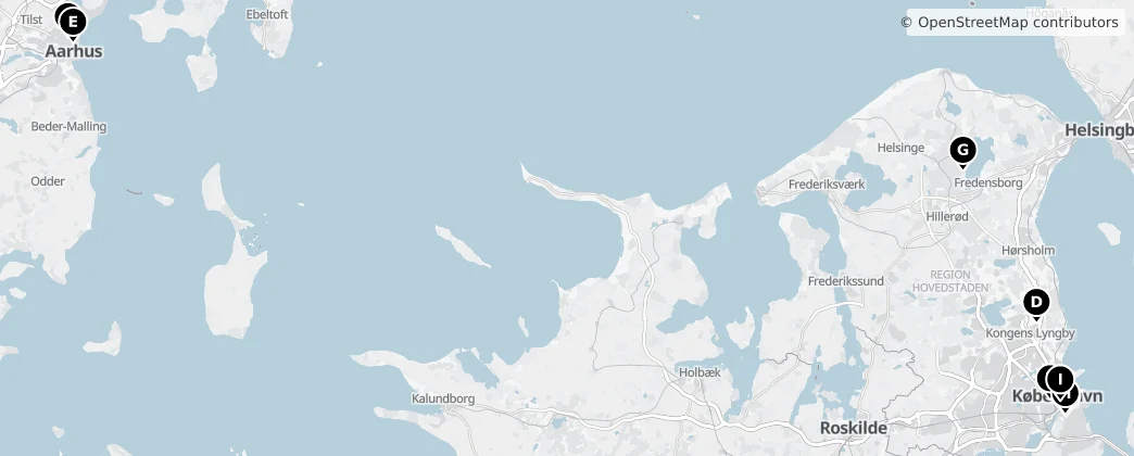 Map of Denmark