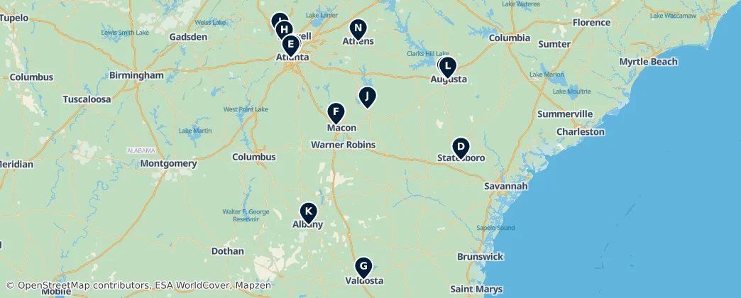 Map of Georgia