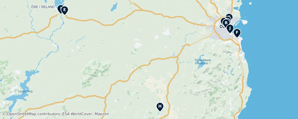 Map of Leinster