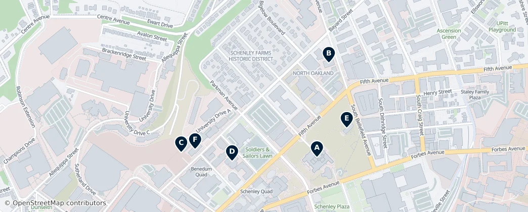 Map of North Oakland