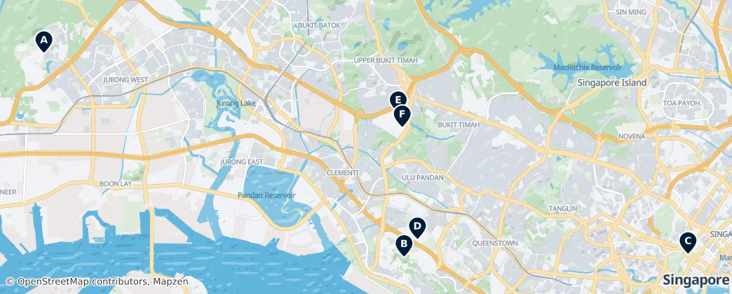 Map of Singapore
