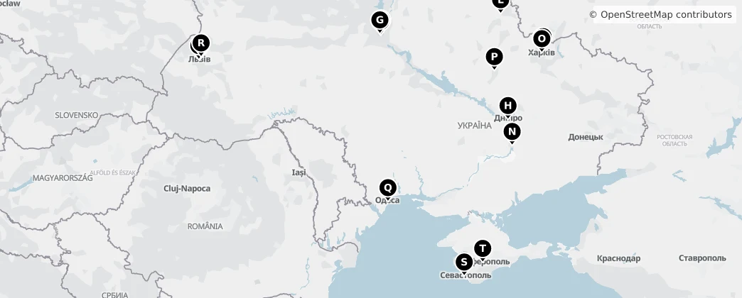 Map of Ukraine