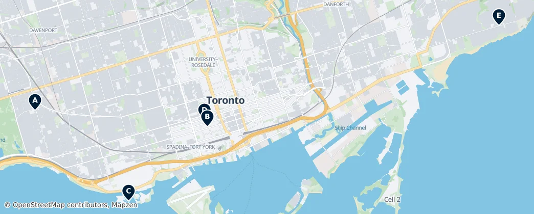 Map of Toronto