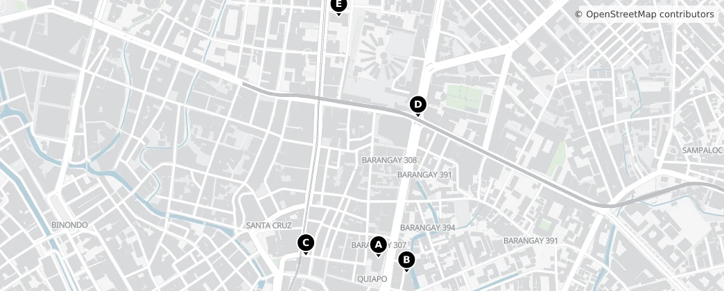 Map of 308