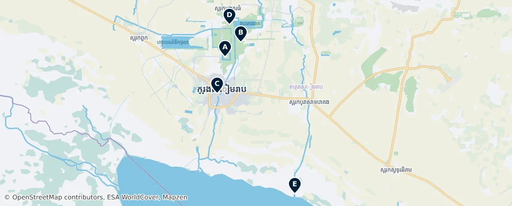 Map of Siem Reap