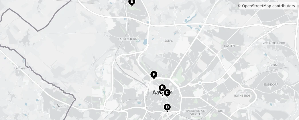 Map of Aachen