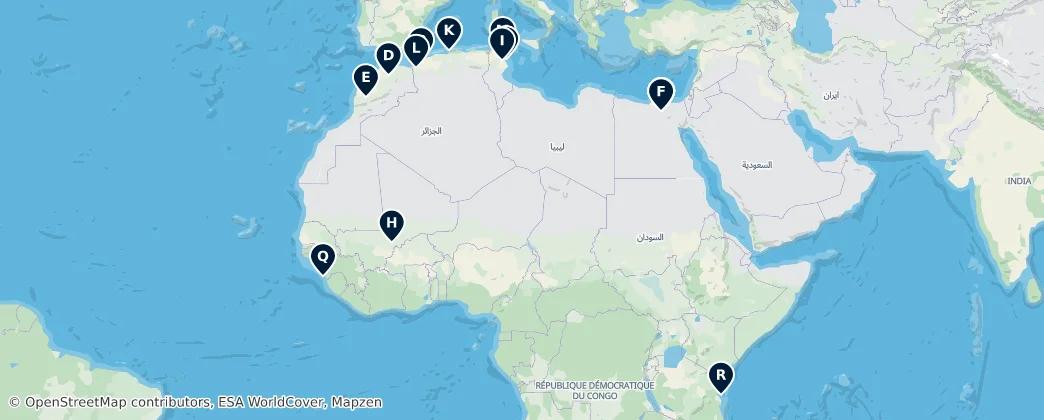 Map of Afrika