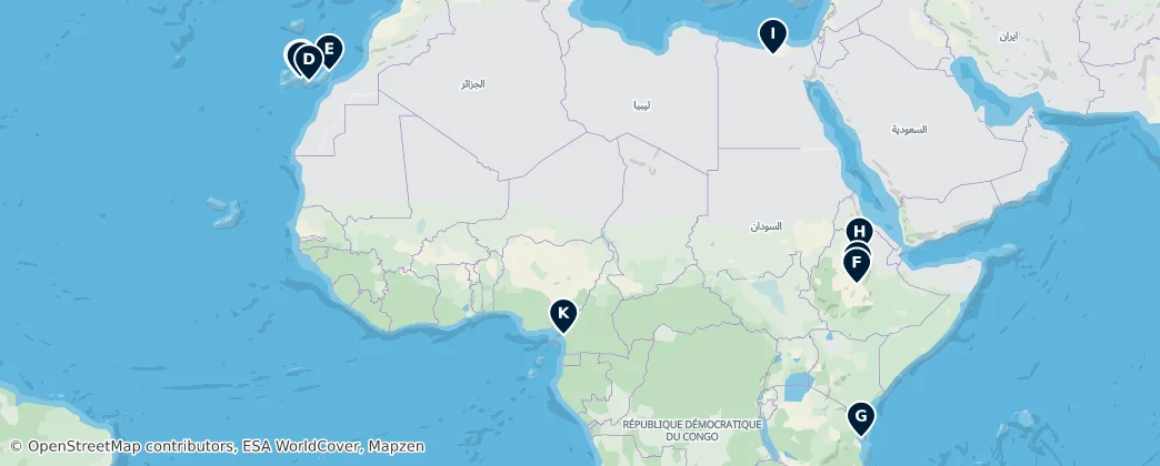 Map of Afrika