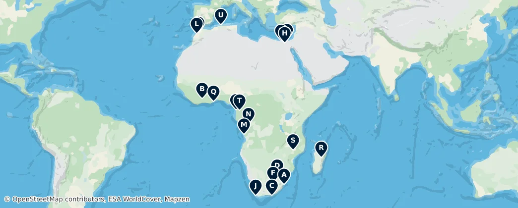 Map of Afrika