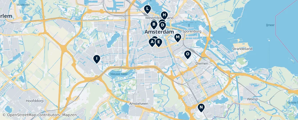Map of Amsterdam