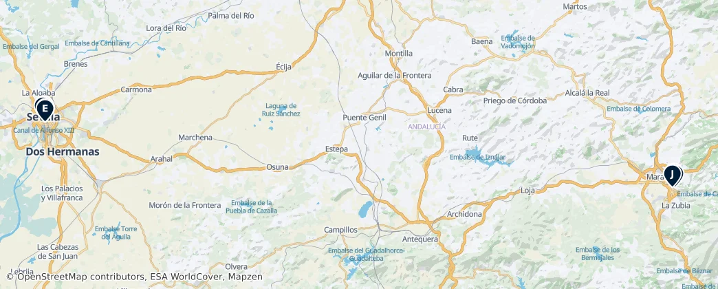 Map of Endülüs