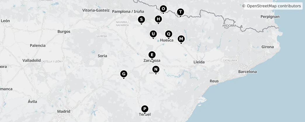 Map of Aragon