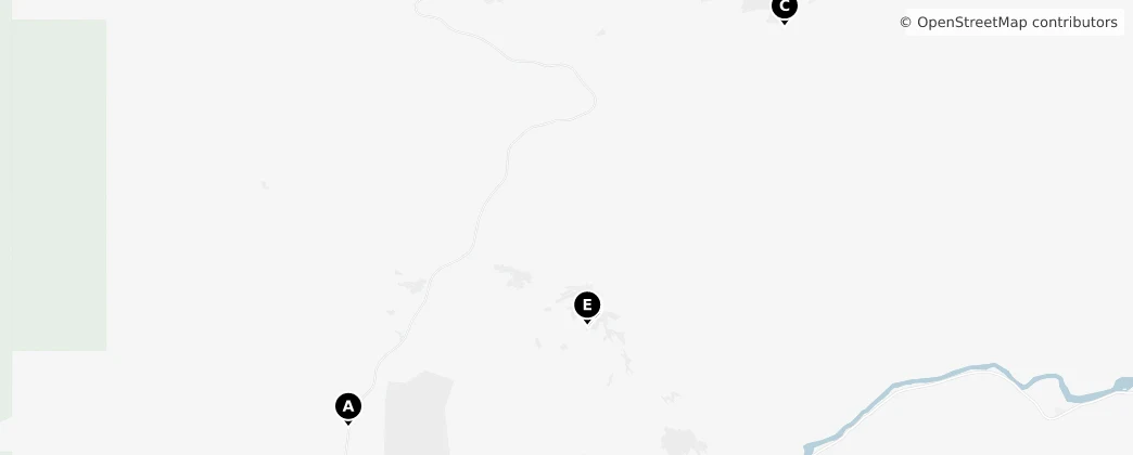 Map of Arches Ulusal Parkı