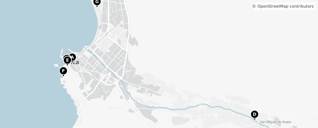 Map of Arica
