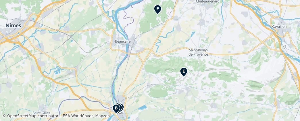 Map of Arrondissement of Arles