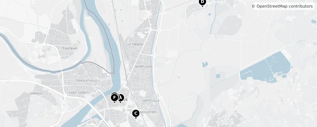 Map of Arles