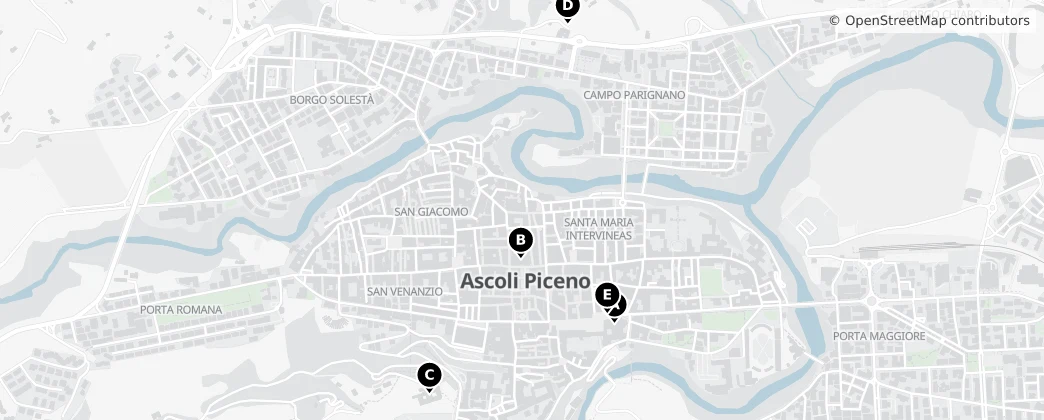 Map of Ascoli Piceno