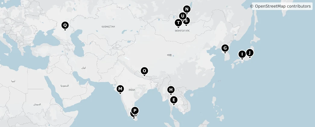 Map of Asya
