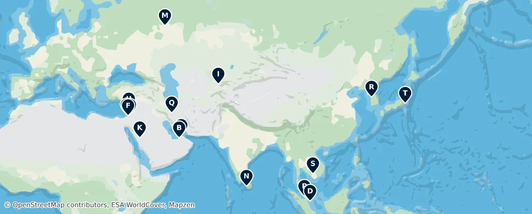 Map of Asya
