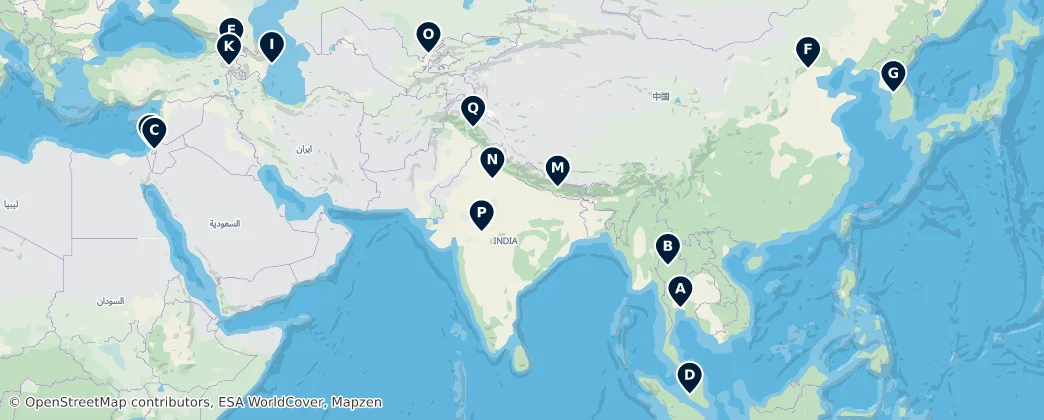 Map of Asya
