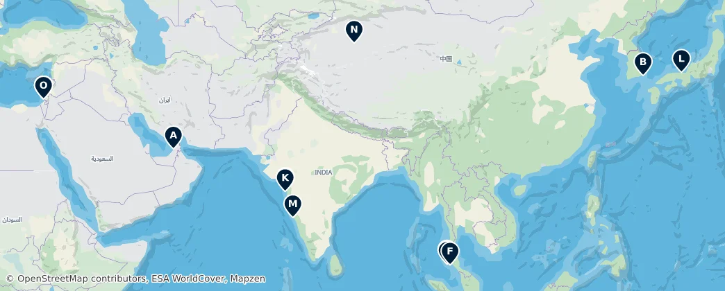 Map of Asya