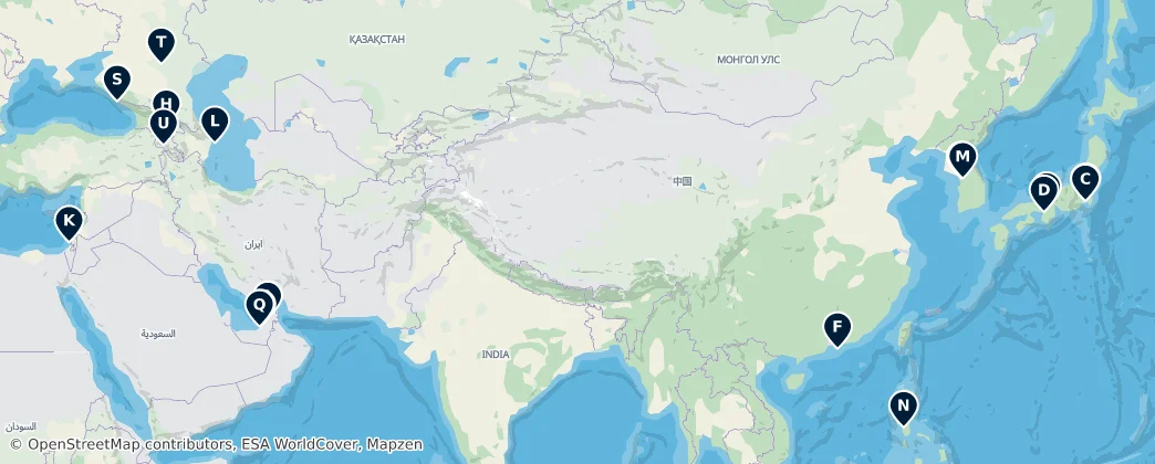 Map of Asya