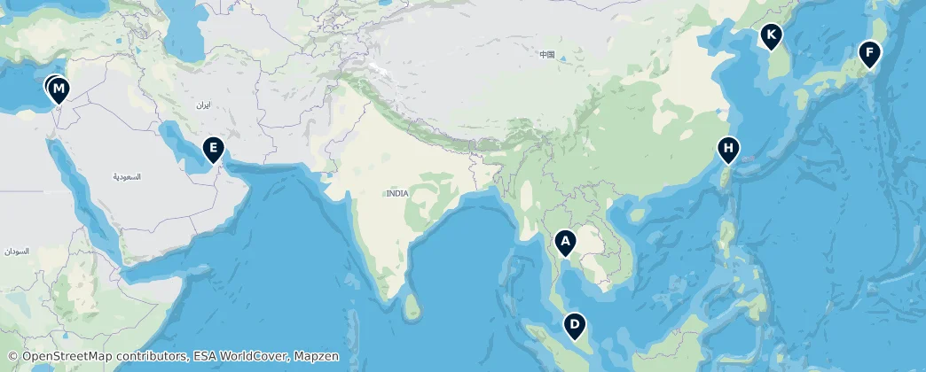 Map of Asya