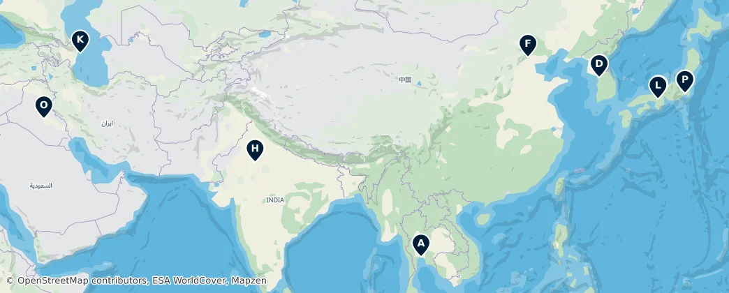 Map of Asya