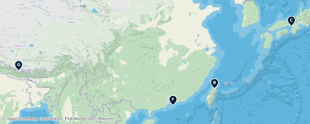 Map of Asya
