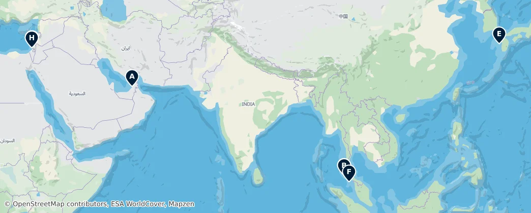 Map of Asya
