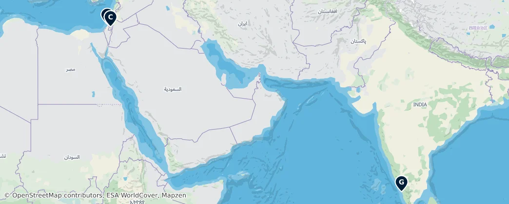Map of Asya