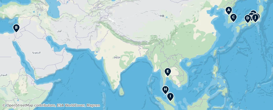 Map of Asya