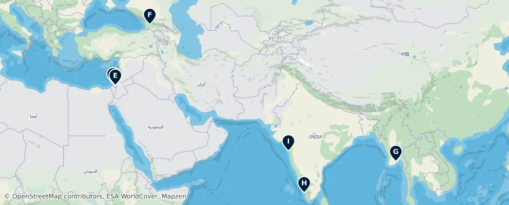 Map of Asya