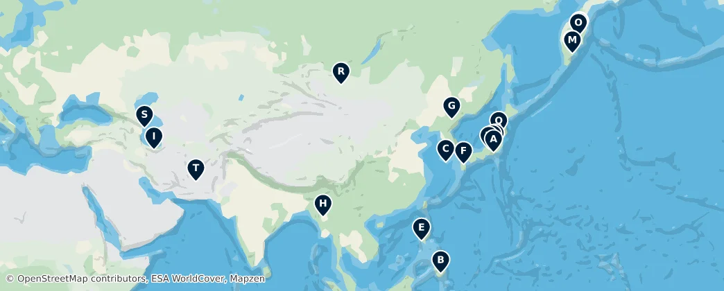 Map of Asya
