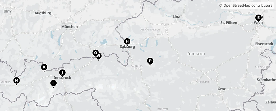 Map of Avusturya