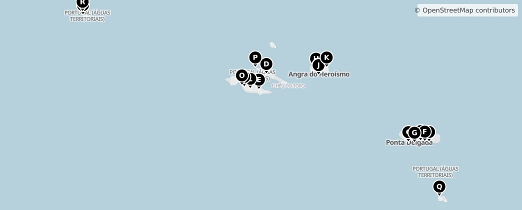 Map of Azorlar