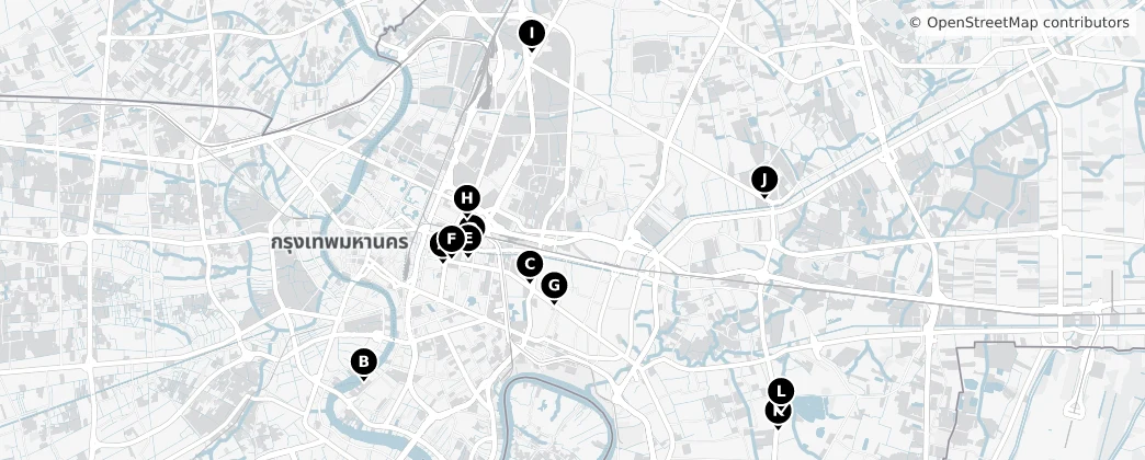 Map of Bangkok