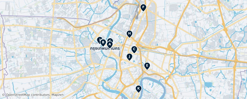 Map of Bangkok
