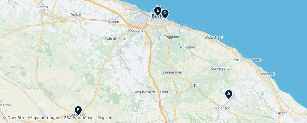 Map of Bari