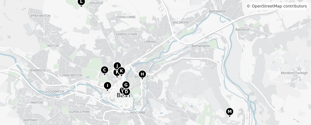 Map of Bath