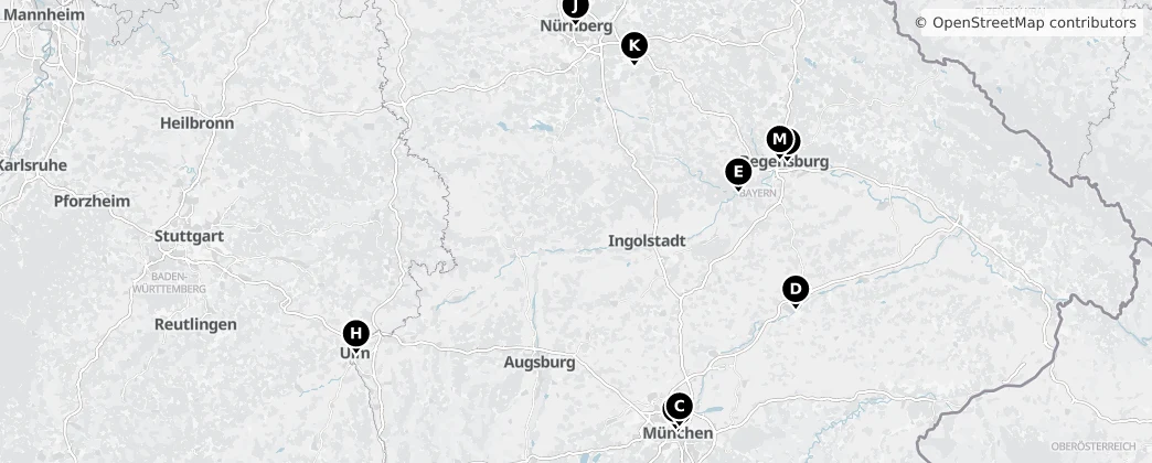 Map of Bavyera