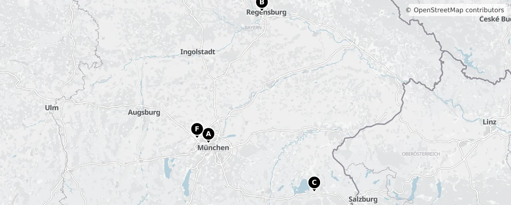 Map of Bavyera