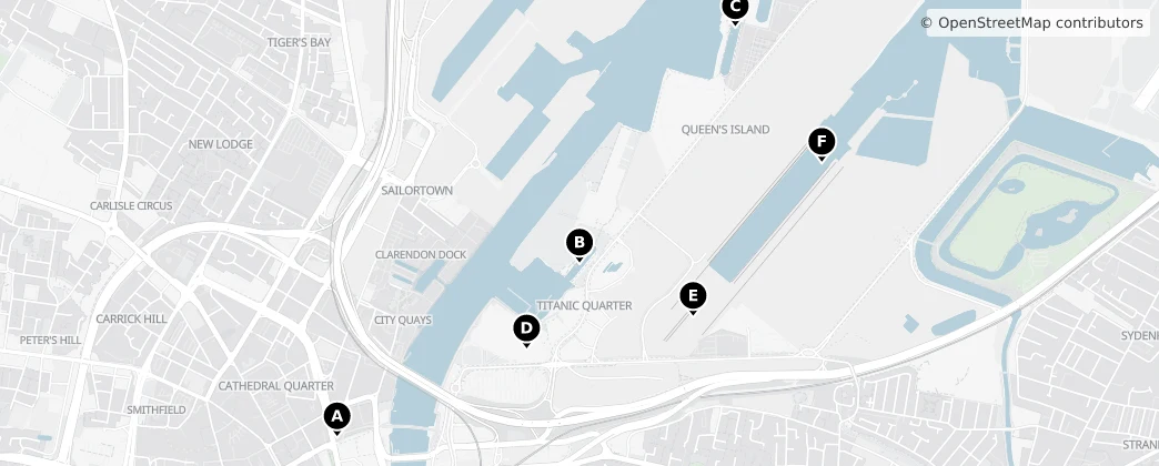 Map of Belfast