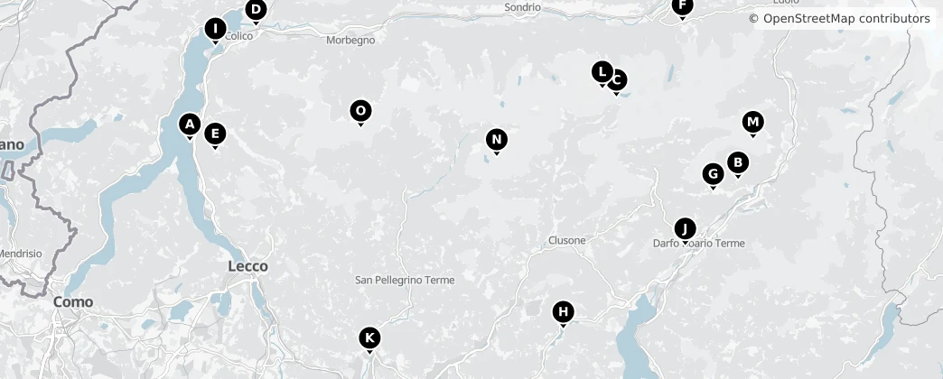 Map of Alpi e Prealpi Bergamasche