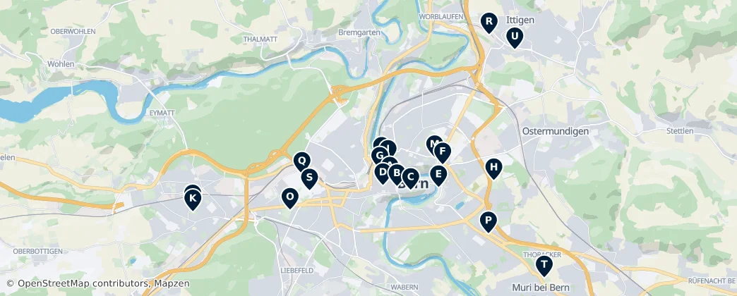 Map of Bern