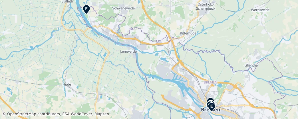 Map of Bremen
