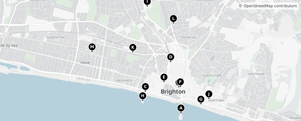 Map of Brighton